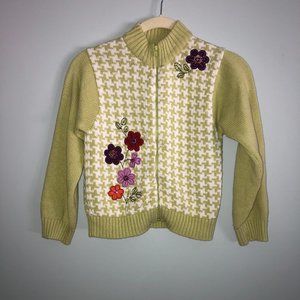Gymboree Mad about Plaid XXL 7yrs Green Cardigan